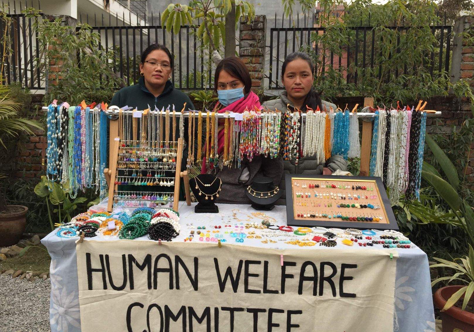 women selling handicraft product