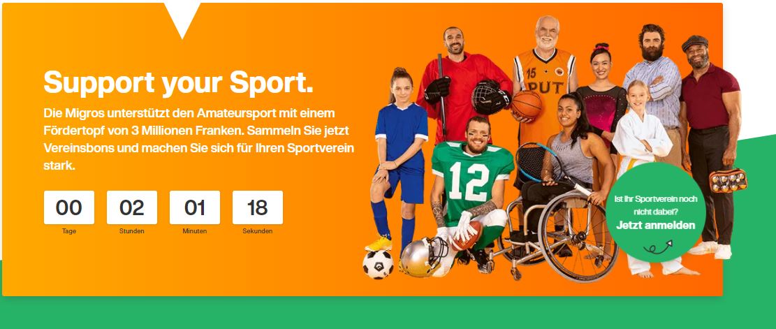 Support your Sport- MIGROS