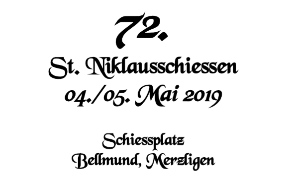 72. St. Niklausschiessen 2019