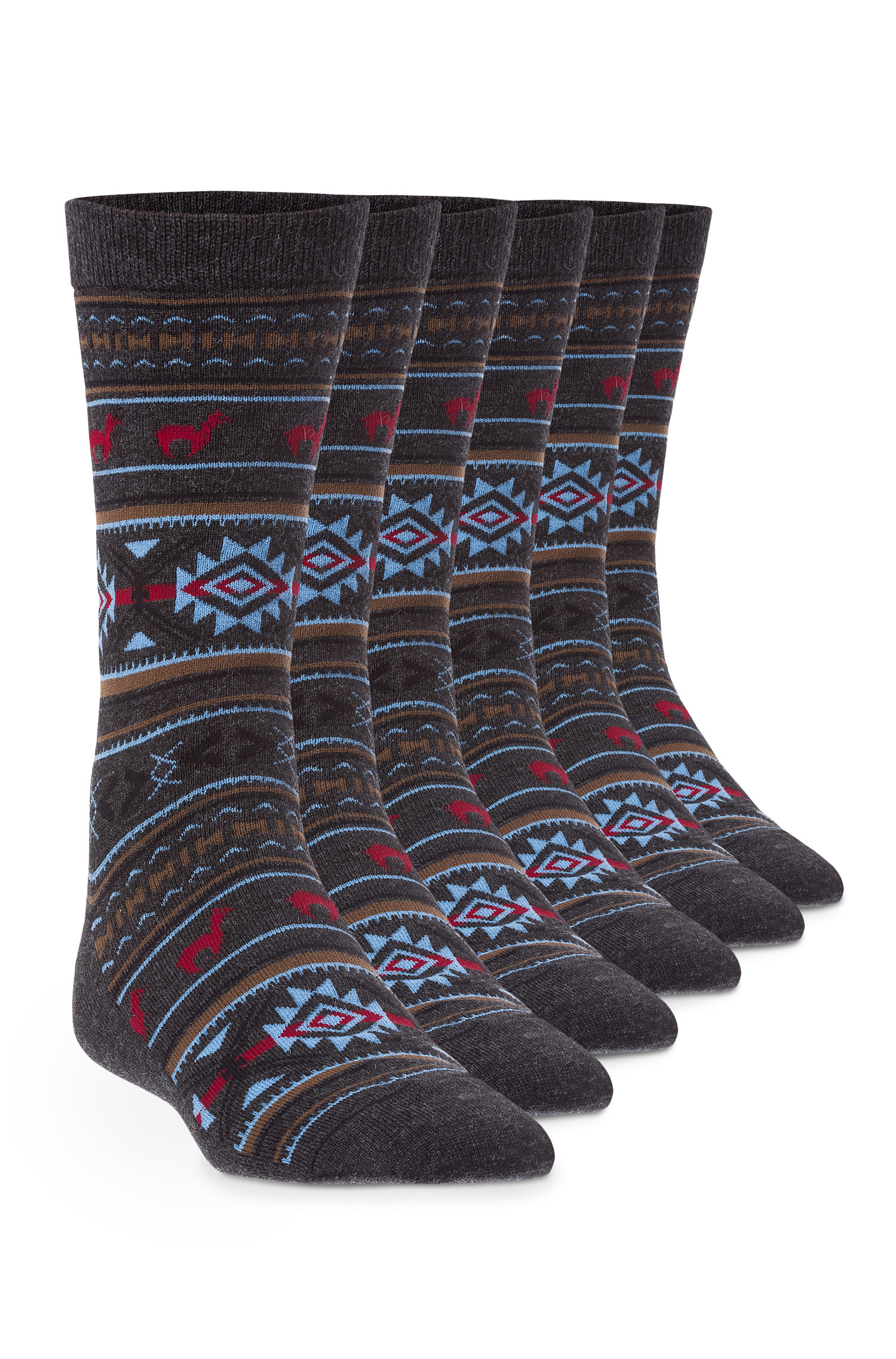 Jacquard Alpaka Socken