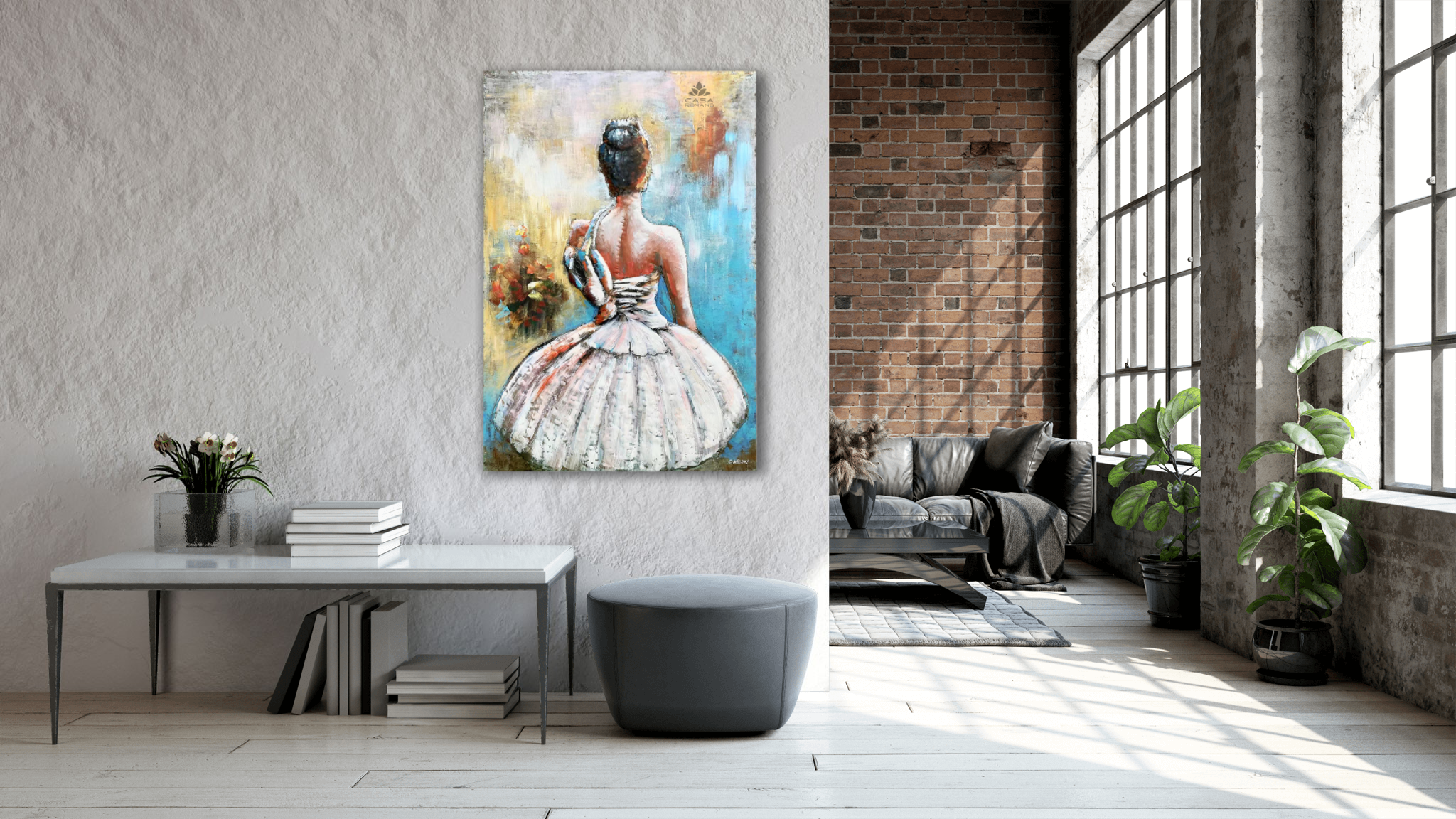 Metall Bild,3D,Optik,Ballerina,Bild