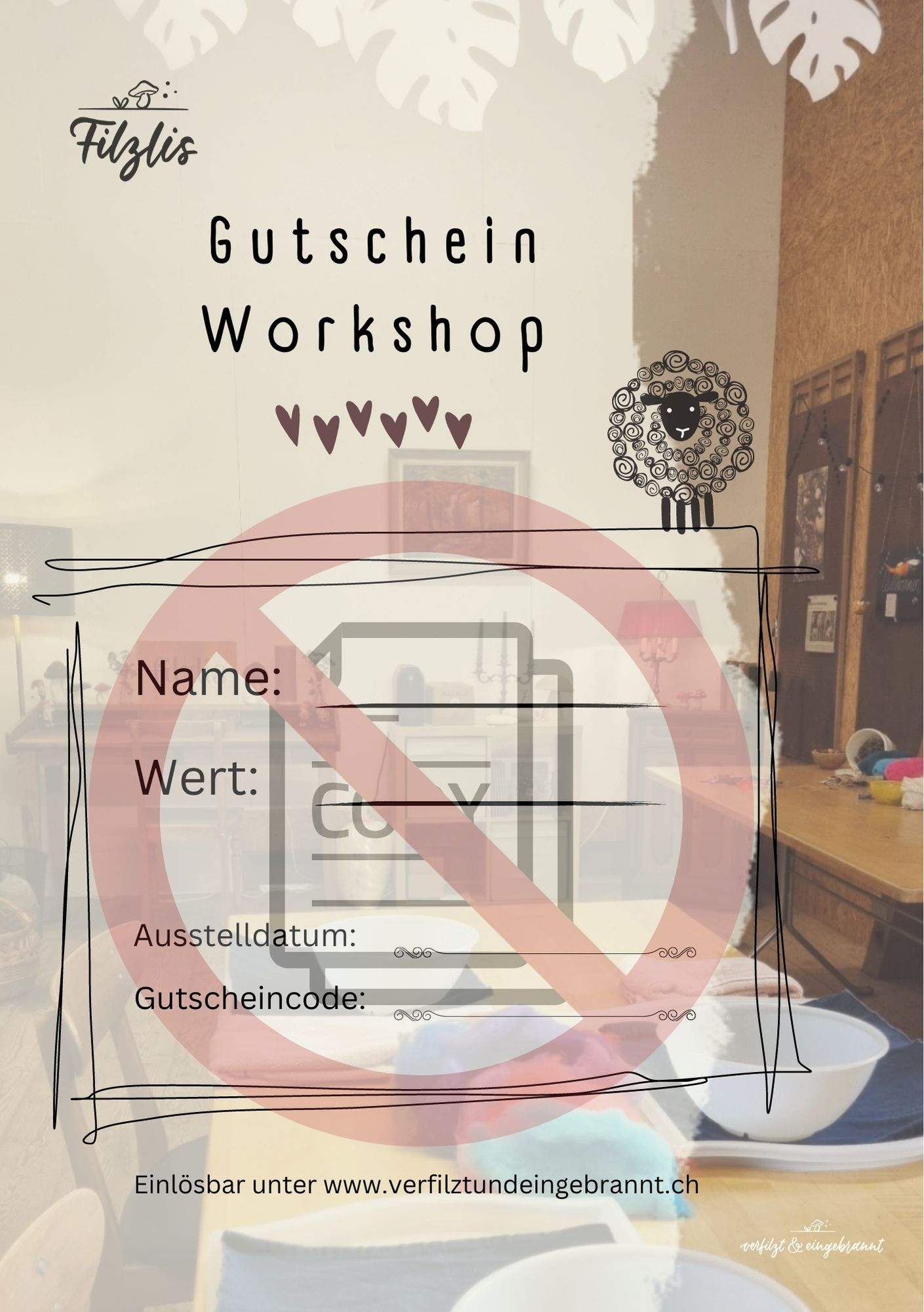 Gutscheine Filzen "Workshop für Erwachsene"