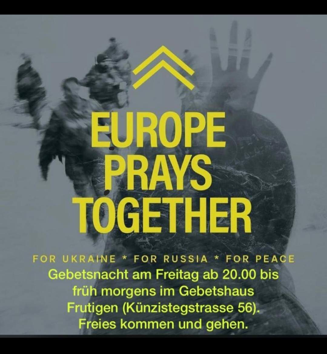 Gebet für die Ukraine und Russland und für Frieden