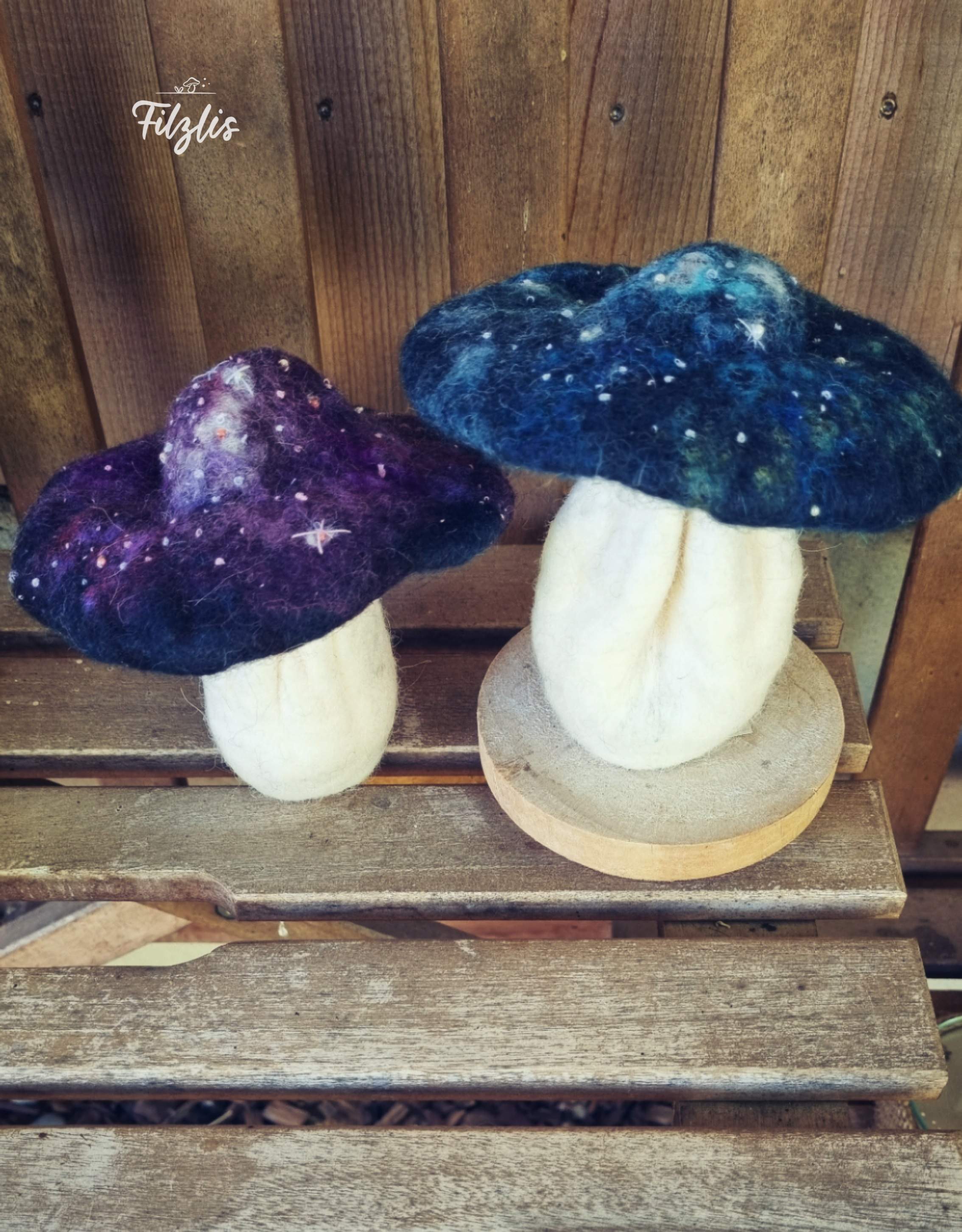 Nachtlicht Mushroom Galaxy violet