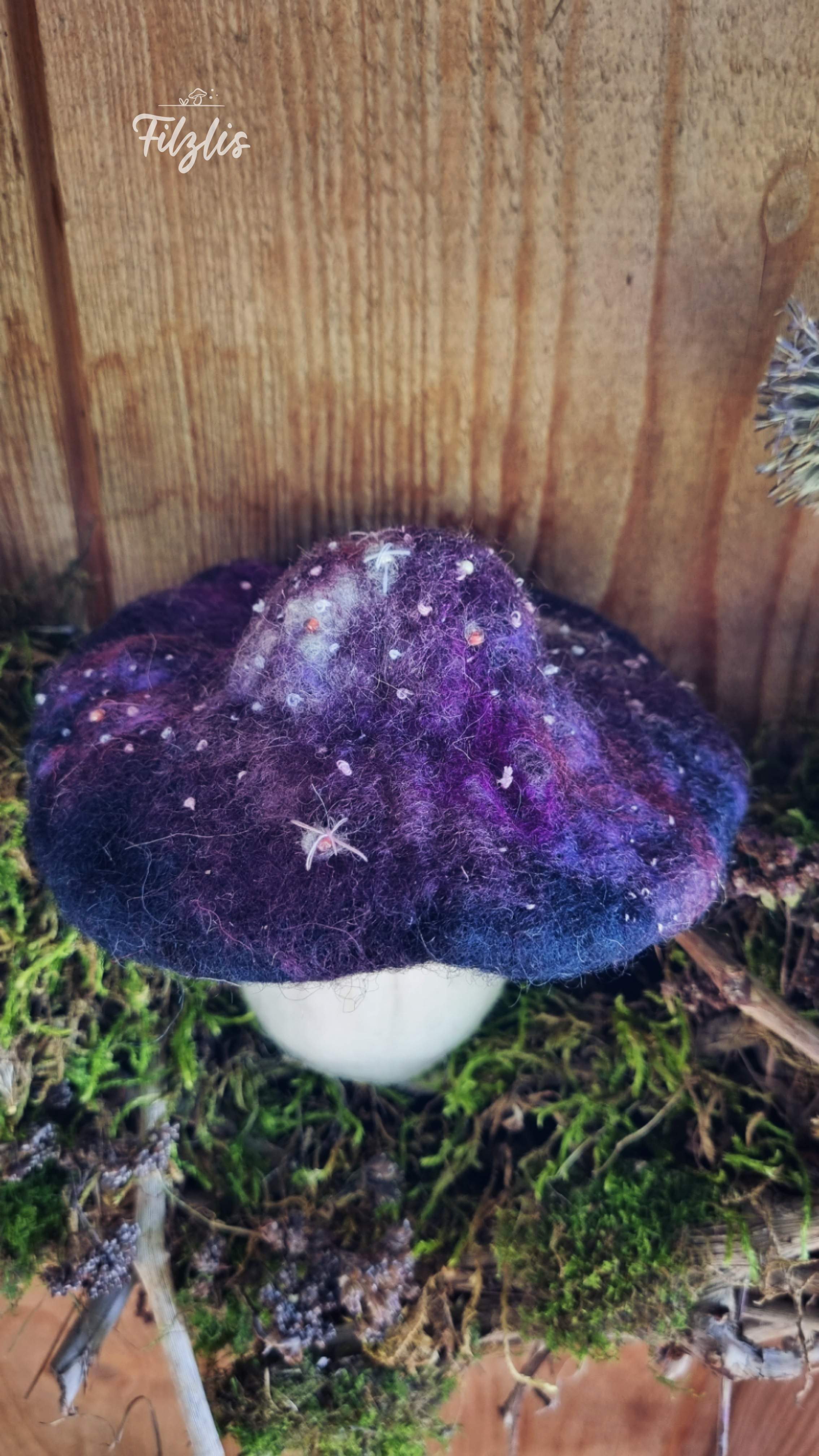 Nachtlicht Mushroom Galaxy violet