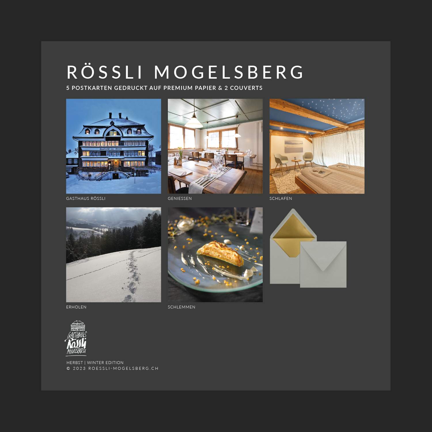 Rössli Postkarten Set - Winter Edition