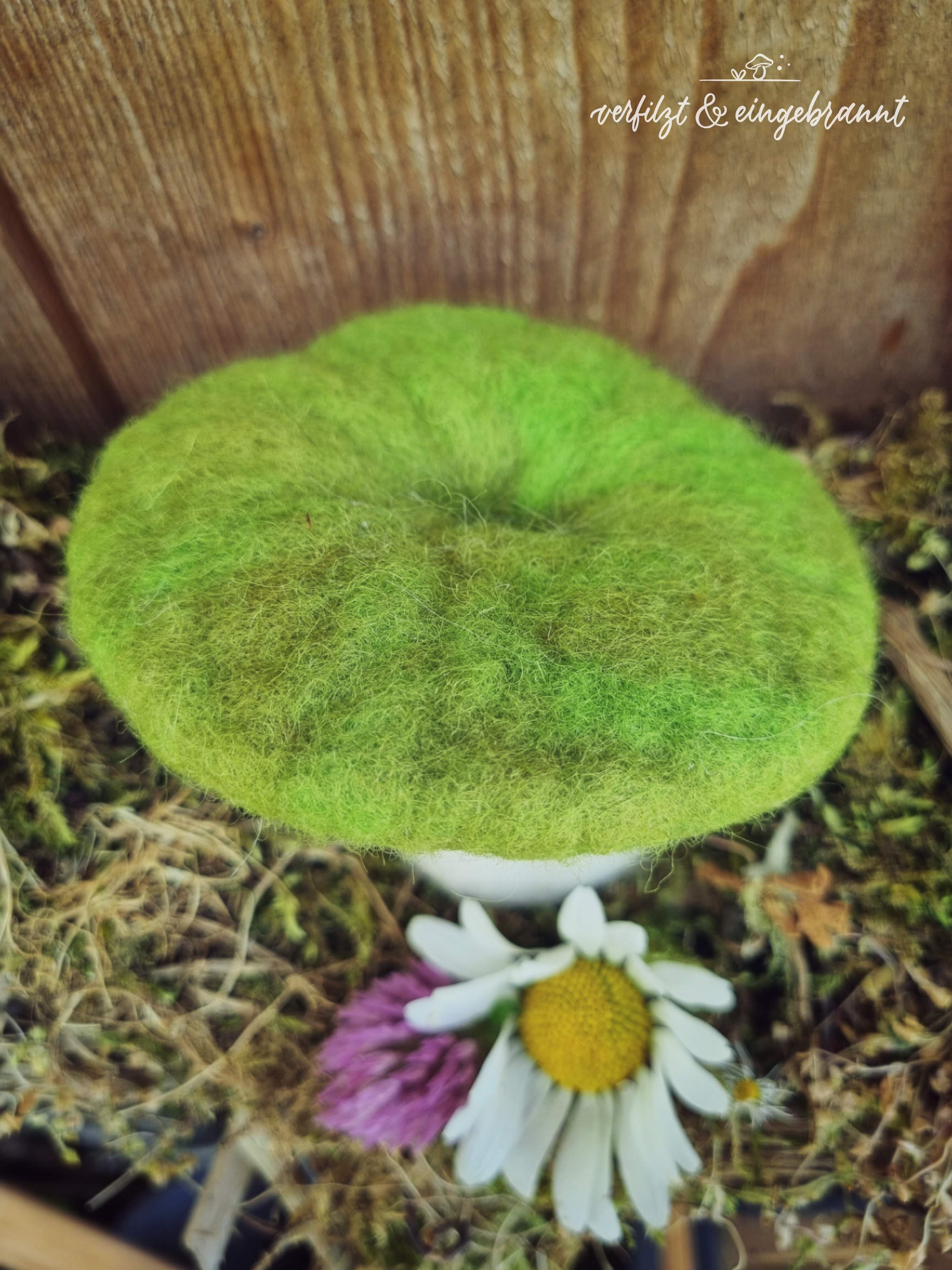 Dekoleuchtpilz Mini Grasgrün