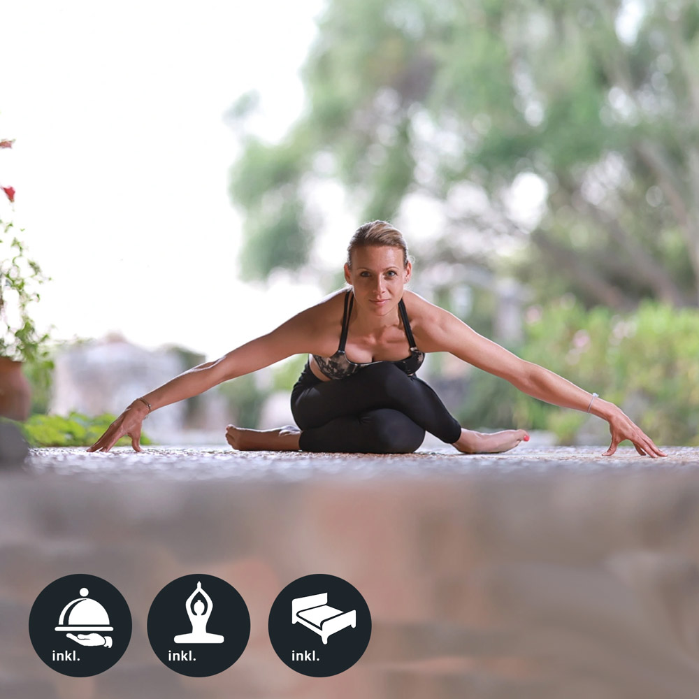 Elena Bleil Yoga Arrangement mit Fitness Menu und Übernachtung
