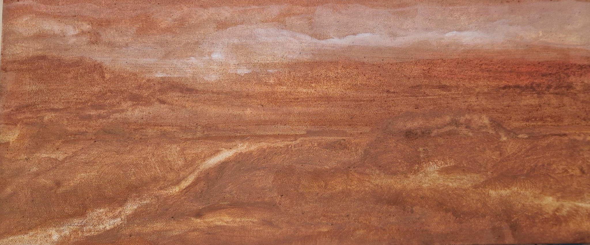 Pigment auf Leinwand, 30x70cm