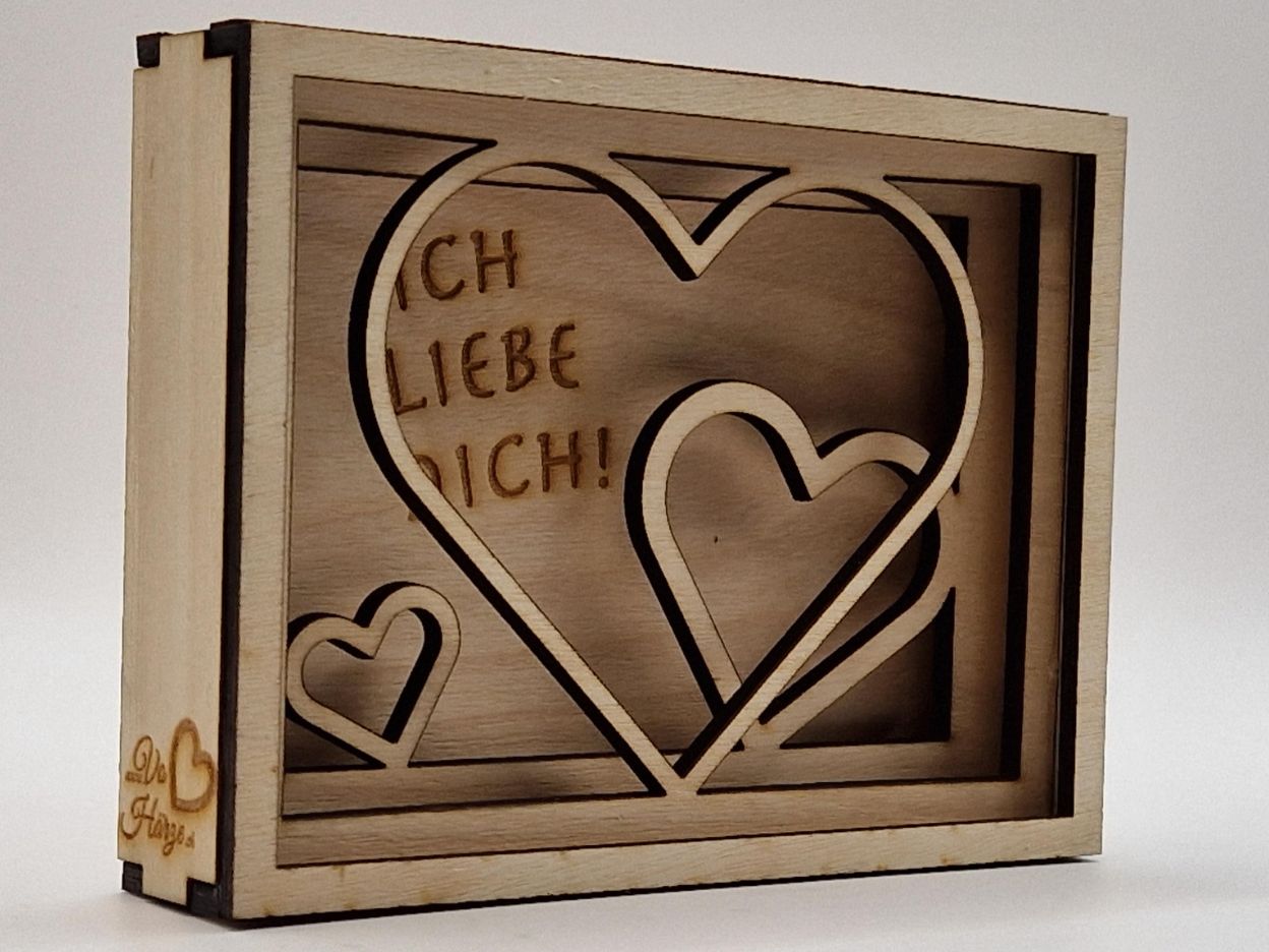 3D Karte - Ich liebe dich!