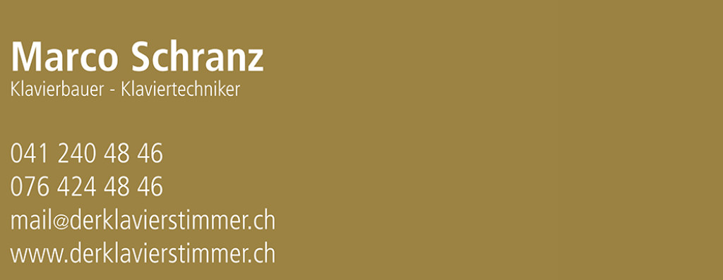 Marco Schranz Klavierstimmer in Luzern Klavierstimmung in Zug Klavier stimmen in Obwalden Klavierstimmen in Nidwalden Uri Schwyz