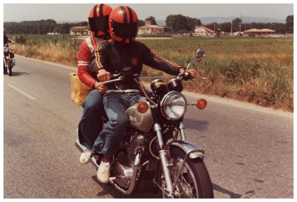 1976 - mit der Yamaha XS 650 C am Gardasee